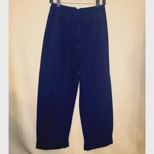 Apiece Apart Meridian Pant size 4 Navy Wide leg High Rise From Evereve NWT
